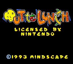 Out to Lunch (Europe) Title Screen